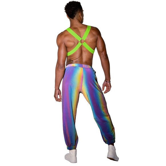 Reflective Joggers with Drawstring Elastic Waist Unisex - Picture 11 of 14